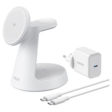 Anker MagGo brezžična polnilna postaja 3v1, belo