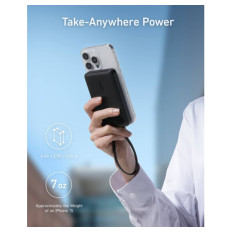 Anker Powerbank 10000 mAh, 22,5W s priloženim USB-C kablom, črn