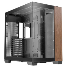 ANTEC C8 Wood Full-Tower okno črno/rjavo gaming ohišje