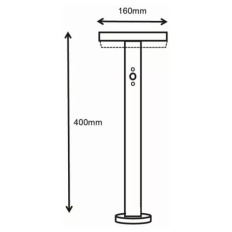 Asalite LED solarna svetilka IP65 5W 3000K (400 lumnov) + senzor