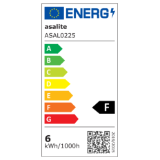 ASALITE namizna svetilka 6W, 4000K, 480lm, črna, dimer