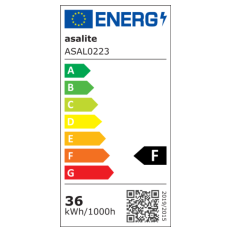 ASALITE stropna LED 36W 3000K/4000K/6500K, CCT, 3600lm, IP54