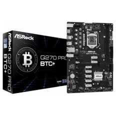 ASROCK Q270 PRO BTC+ DDR4 32GB S1151 PCIe (90-MXBHM0-A0UAYZ) mining ATX osnovna plošča