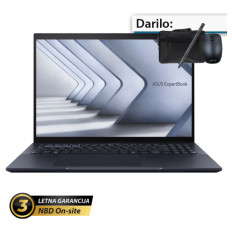 ASUS ExpertBook B5 14" (35,56cm) na dotik WUXGA Core 7 150U 16GB 1TB Windows 11 Pro torbica, pisalo prenosni računalnik (B5404CVA-WB73D0X) 