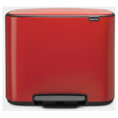 Brabantia koš na pedal 3x11L rdeč 121029