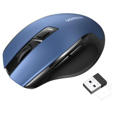 Brezžična miška UGREEN Bluetooth 5.0 in 2,4 Ghz z USB sprejemnikom - modra
