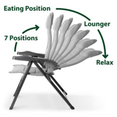 BRUNNER ARAVEL 3D Stol za kampiranje črn 0404065N.C09L LARGE