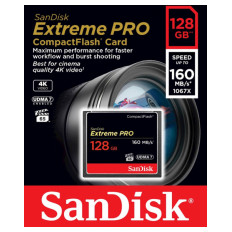 CF SANDISK 128GB EXTREME PRO UDMA7, 160