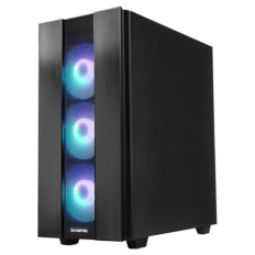 Chieftec GS-02B-OP HUNTER 2 A-RGB USB Type-C ATX ohišje, črno