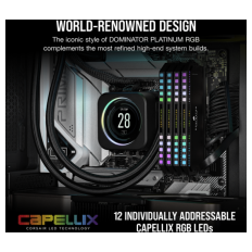 Corsair DOMINATOR PLATINUM RGB 32GB (2x16GB) DDR5 5200MHz PC5-41600 CL36, 1.25V