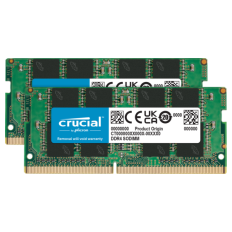 Crucial 32GB Kit (2x16GB) DDR4-3200 DIMM PC4-25600 CL22, 1.2V