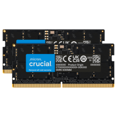 Crucial 96GB Kit (2x48GB) DDR5-5600 SODIMM CL46, 1.1V