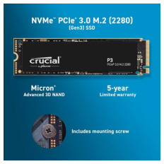 Crucial P3 2TB 3D NAND NVMe PCIe M.2 SSD