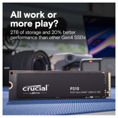 Crucial P310 2TB PCIe Gen4 NVMe 2280 M.2 SSD