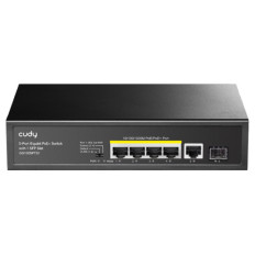 CUDY GS1005PTS1 5-Port Gigabit 4xPoE+ 120W 1xSFP mrežno stikalo-switch