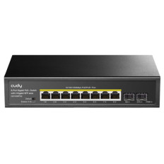 CUDY GS1008PS2 8x Gigabit PoE+ 120W 2xSFP mrežno stikalo-switch