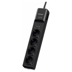 CYBERPOWER SurgeProtector P0420SUD0-DE 4x vtičnica 1,8m prenapetnostna zaščita razdelilec