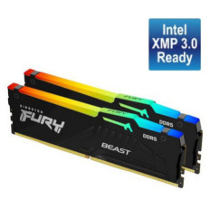 DDR5 16GB 5200MHz CL40 KIT (2x 8GB) Kingston RGB Fury Beast EXPO 1,25V Fury črna (KF552C36BBEAK2-16)