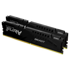 DDR5 16GB 5200MHz CL40 KIT (2x 8GB) Kingston Fury Beast XMP3.0 1,25V Fury črna (KF552C40BBK2-16)