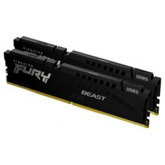 DDR5 32GB 5200MHz CL40 KIT (2x16GB) Kingston Fury Beast XMP2.0 1,35V Fury črna (KF552C40BBK2-32)