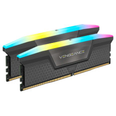DDR5 32GB 6000MHz CL38 KIT (2x16GB) Corsair RGB Vengeance XMP3.0 1,35V Gaming siva (CMH32GX5M2B6000C38)