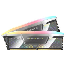 DDR5 48GB 8000MHz CL38 KIT (2x24GB) Corsair RGB Vengeance XMP3.0 1,4V siva (CMHC48GX5M2X8000C38)