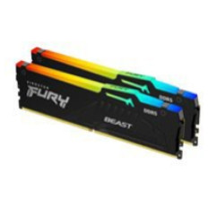 DDR5 64GB 5600MHz CL40 KIT (2x32GB) Kingston RGB Fury Beast XMP3.0 1,25V Fury črna (KF556C40BBAK2-64)