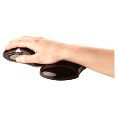 Fellowes Crystal Gel mini počivalo za zapestje, črna