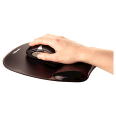 Fellowes Crystal Gel podloga za miško/počivalo za zapestje, črna