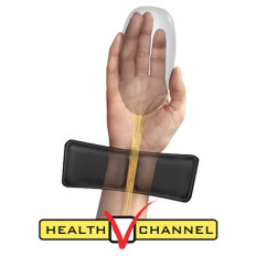 Fellowes Health-V Fabrik podloga za zapestje/miško, črna