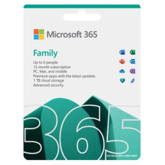 FPP Microsoft 365 Family, letna naročnina, slovenski jezik