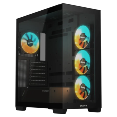 Gigabyte C500 PANORAMIC STEALTH ICE USB-C USB 3.2 Gen2 ATX ARGB osvetljeno ohišje, črno
