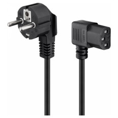 GOOBAY 250V(AC) (1xF,CEE 7/7, 1x C13(IEC)) 2m črn napajalni kabel