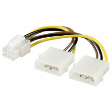 GOOBAY 51360 napajalni kabel / adapter za PC grafično kartico; 6-pin PCI-E/PCI Express adapter
