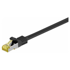 GOOBAY S/FTP CAT 6A / S/FTP CAT 7 patch 2m (91608) črn mrežni povezovalni kabel