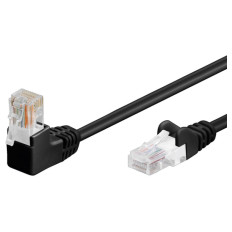 GOOBAY CAT5e UTP 2m črn kotni mrežni priključni patch kabel