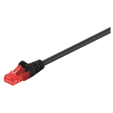 GOOBAY U/UTP CAT 6 15m črn/rdeč mrežni priključni patch kabel
