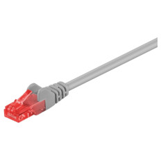 GOOBAY U/UTP CAT6 1m siv/rdeč mrežni priključni patch kabel