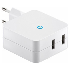 GOOBAY Dual USB 4.1A bel polnilec
