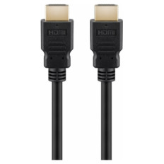 GOOBAY Ultra High Speed HDMI (M/M) 2.1 8K 60Hz 1,5m z Ethernet pozlačen črn kabel