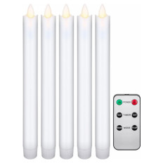 GOOBAY LED bela palčna sveča 2.1x24cm set 5
