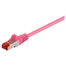 GOOBAY S/FTP (PiMF) CAT 6 patch 1,5m roza mrežni povezovalni kabel
