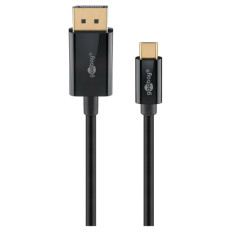 GOOBAY USB-C (M) na DisplayPort (M) 4k 60 Hz 2m črn kabel