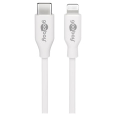GOOBAY USB-C na Apple (Lightning) 1m 87W beli napajalni in sync MFi kabel