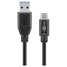 GOOBAY USB-C na USB-A 3.0 1m 15W 5Gbit/s napajalni podatkovni kabel