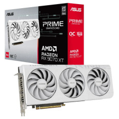 Grafična kartica AMD RX9070 XT Asus Prime OC Edition bela - 16GB GDDR6  | 1xHDMI 2.1b 3xDisplayport 2.1b (90YV0L75-M0NA00)