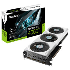 Grafična kartica nVidia RTX4060Ti GigaByte Eagle OC Ice Bela - 8GB GDDR6 (GV-N406TEAGLEOC ICE-8GD)