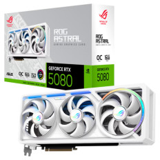 Grafična kartica nVidia RTX5080 Asus ROG Asral OC Edition Bela - 16GB GDDR7 (90YV0LV4-M0NA00)