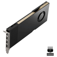 Grafična kartica RTX A4000 PNY Quadro - 16GB GDDR6 ECC  | 4xDisplayport 1.4a OEM (adapterji HDMI priloženi) (VCNRTXA4000-PB)