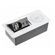 GTV vgradna vtičnica AVARO PLUS, bela